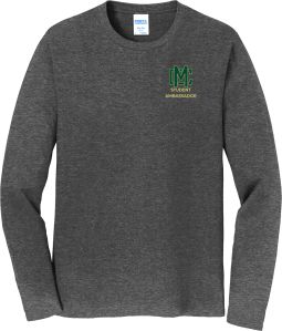 Port & Co Long Sleeve Fan Favorite Tee - Dark Heather Grey